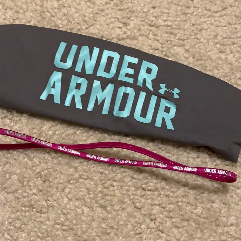 (TWO) Underarmour headbands